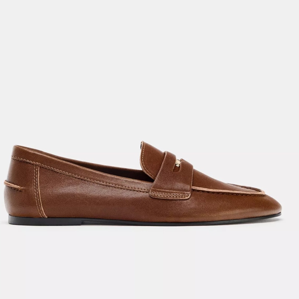 Zara leather penny loafers - Picture 4 of 10